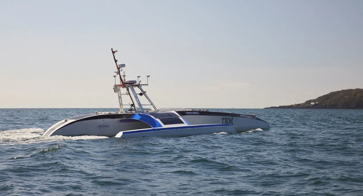 Autonomous Ship equipped with an Iridium Certus terminal.