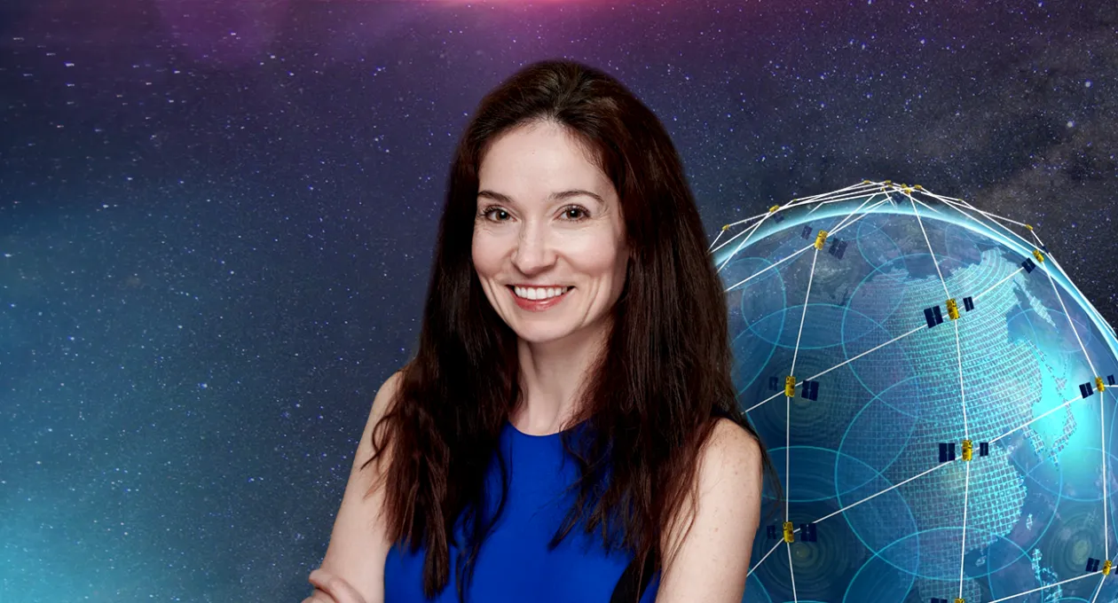 Behind the Network graphic showcasing Kalina Leiling