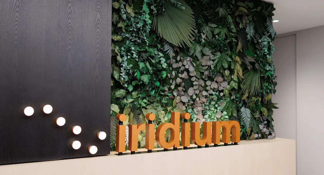 Iridium Headquarters Floral Wall
