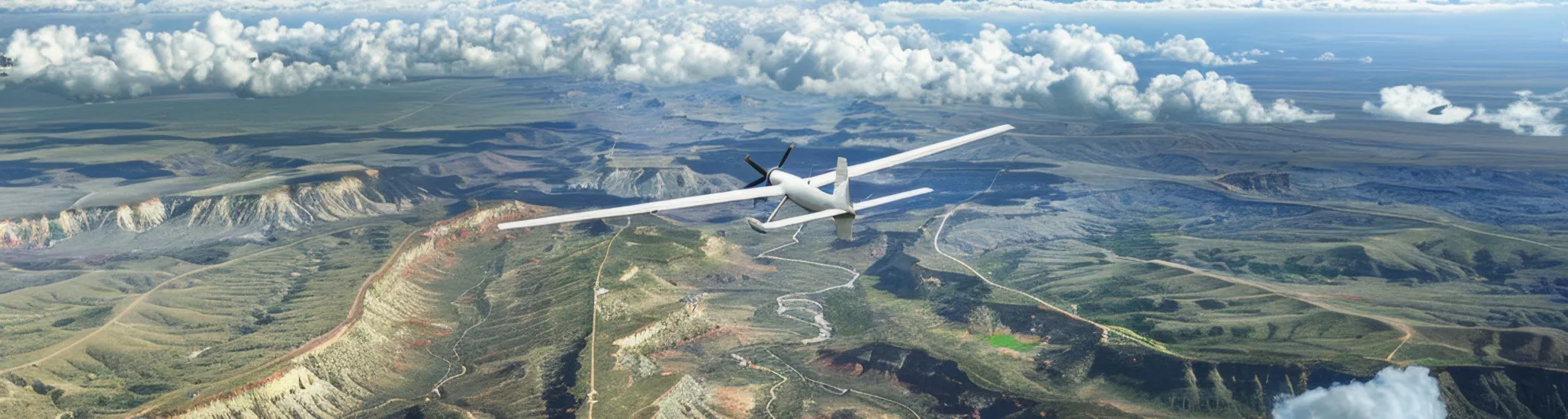 long range drones in action, dynamic and cinematic view, high-definition shots