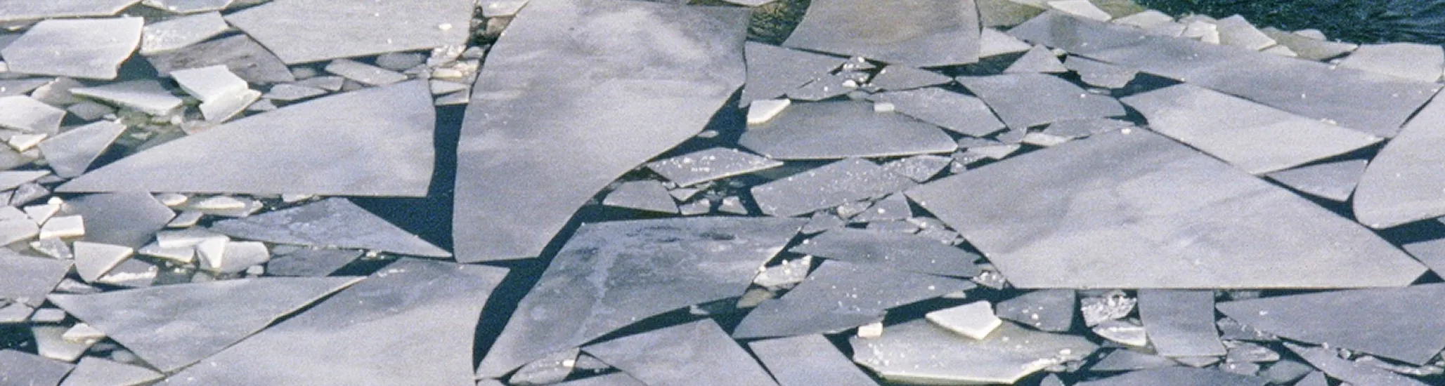 An icebreaker clears the waterways in the Great Lakes.