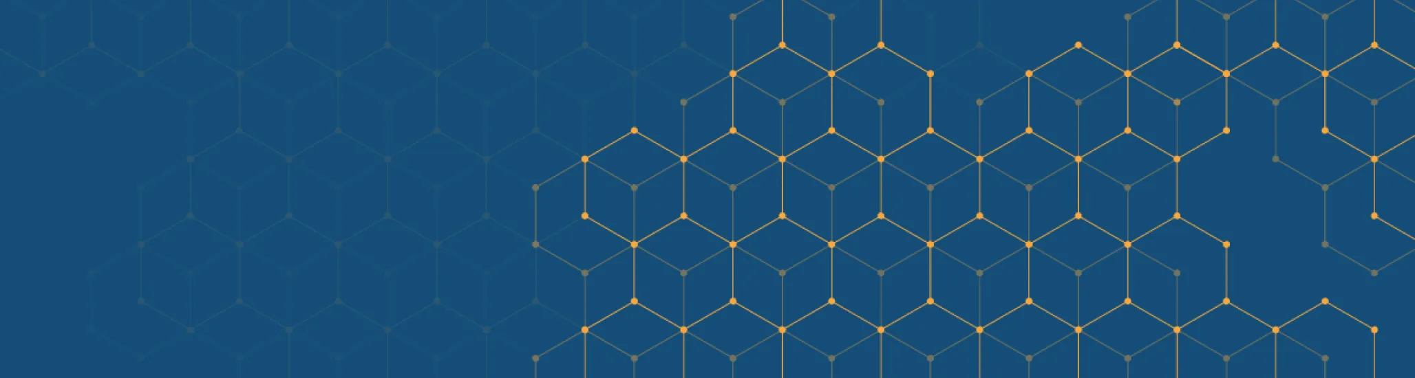 Yellow Geometric shapes on a navy blue background