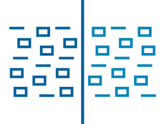 Icon of blue squares - representing Iridium Burst Services