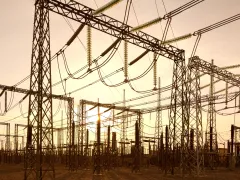 A picture of an electrical power station