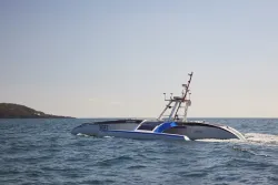 Mayflower Autonomous Ship in a body of water