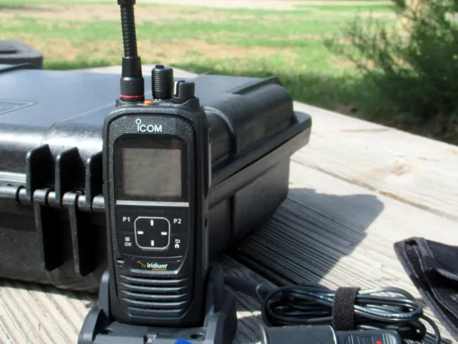 Iridium Connected PTT on a table