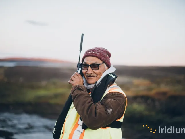 Iridium 9555 used in a marshy environment