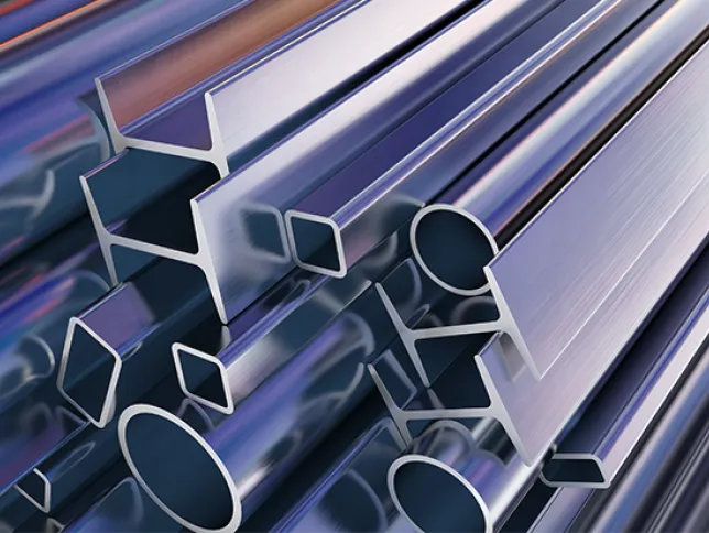 Stacked rolled metal products in various forms