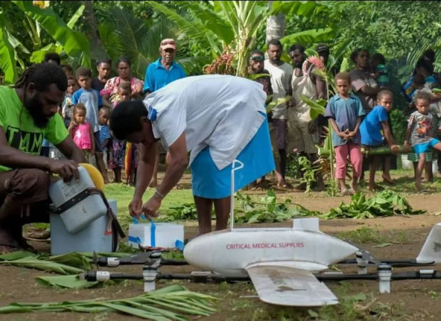 Swoop Aero_Iridium GLOS_First delivery of vaccines - Erromango.JPG