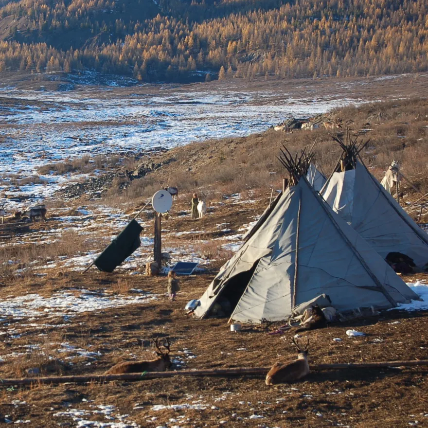 Nomadic shelter in Mongolia