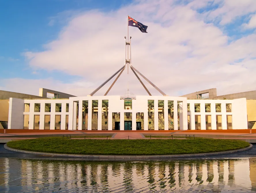 Australian Parliament House in the daylight