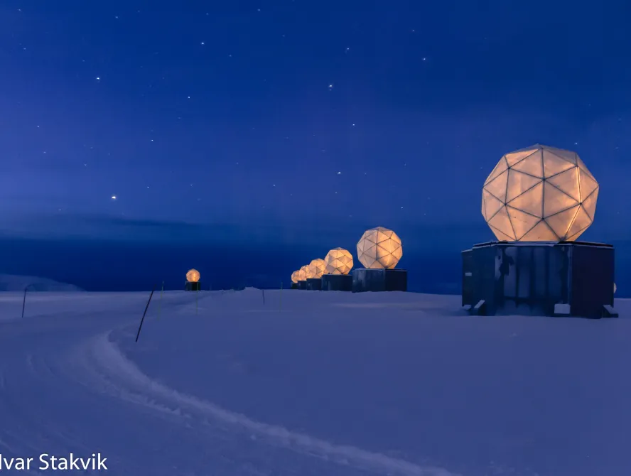 Photo of Svalbard Ground Station Image Credit: Ivar Stakvik