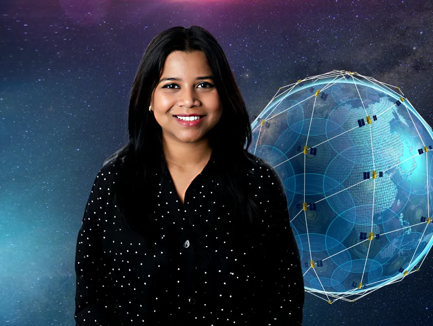 Behind the Network graphic showcasing Ankita Baliarsingh