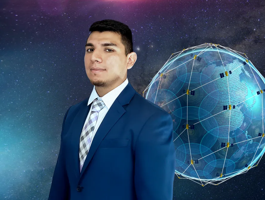 Behind the Network graphic showcasing Erick Terrazas