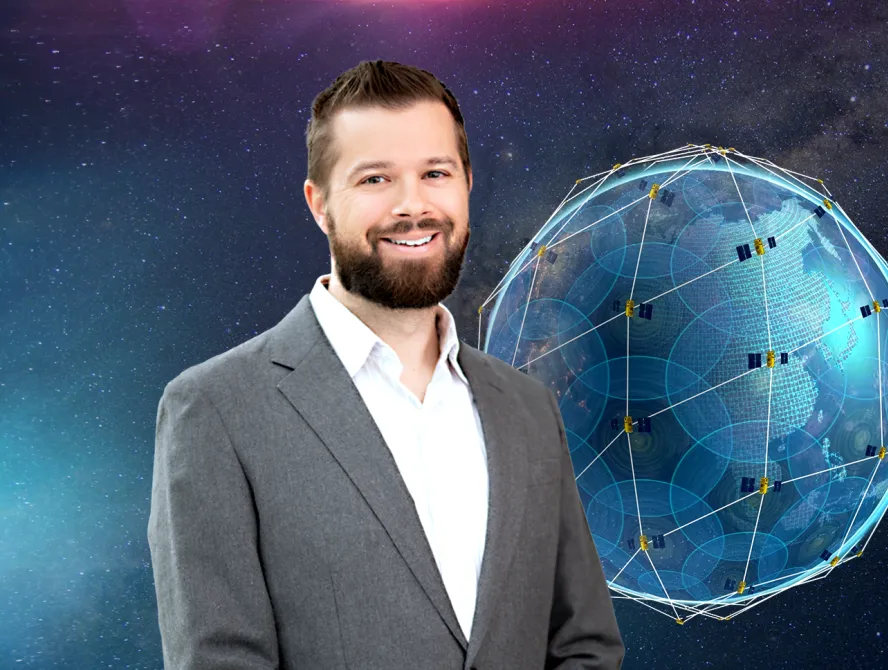 Behind the Network graphic showcasing Jacob Leaskey