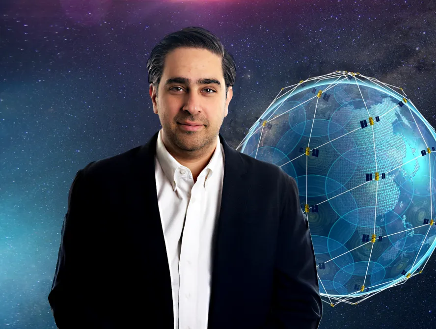 Behind the Network graphic showcasing Omid Nia