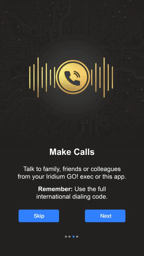 Iridium GO! exec® App