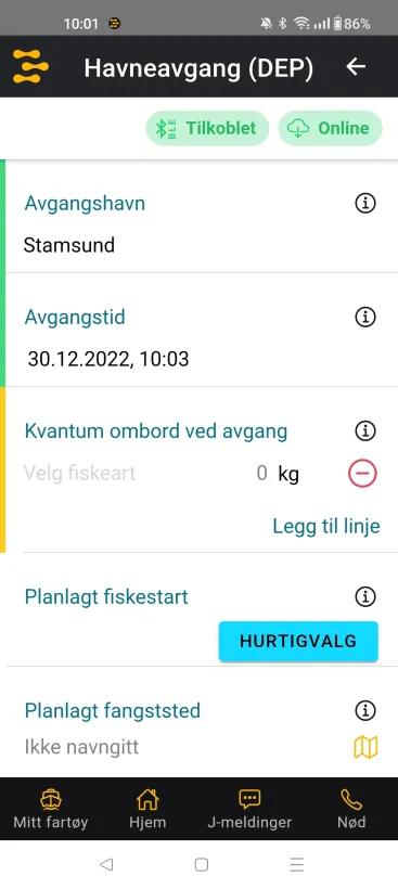 SG Marine Catch Report App