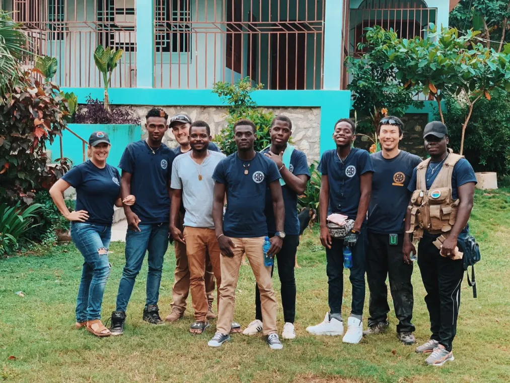 Disaster Tech team actively working in the field
