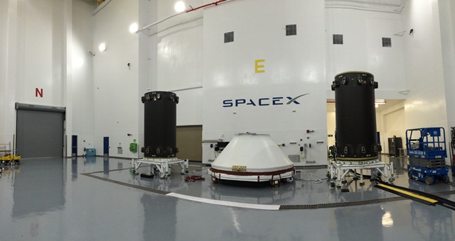 First Falcon 9 Iridium NEXT Satellite Dispenser Arrives at Launch Site