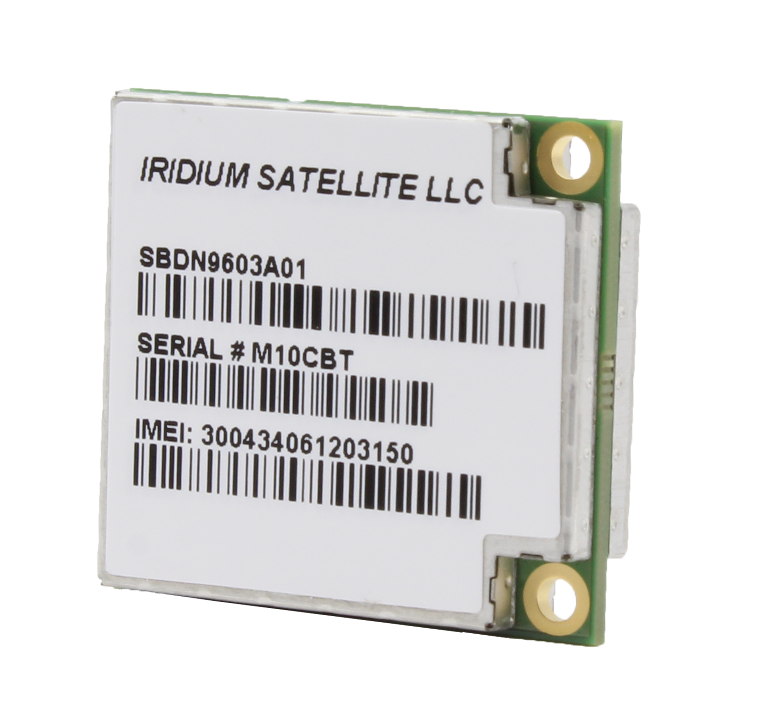 Iridium 9603 Back Iridium 9603 embedded transceiver.