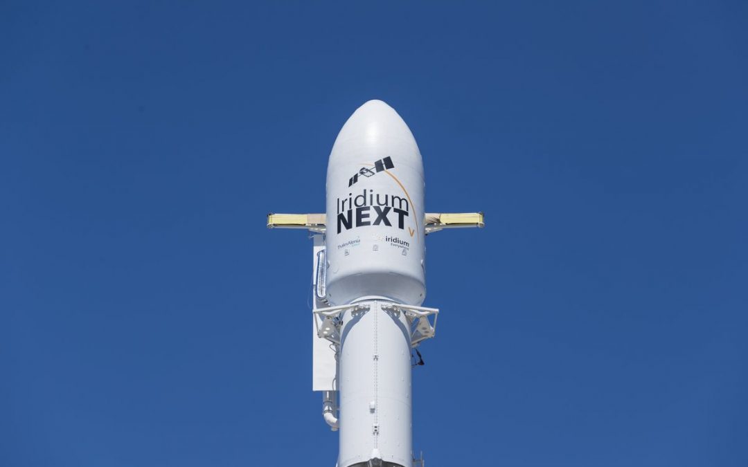 Iridium-5 is Vertical for Launch at Vandenberg Air Force Base