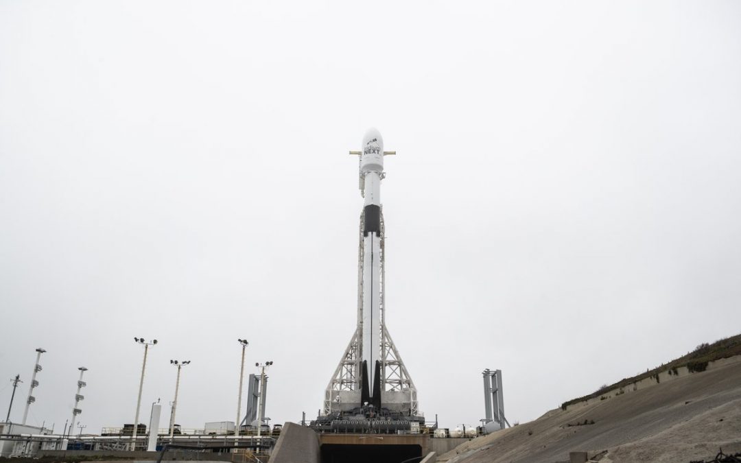 Iridium-7 is Vertical for Launch at Vandenberg Air Force Base