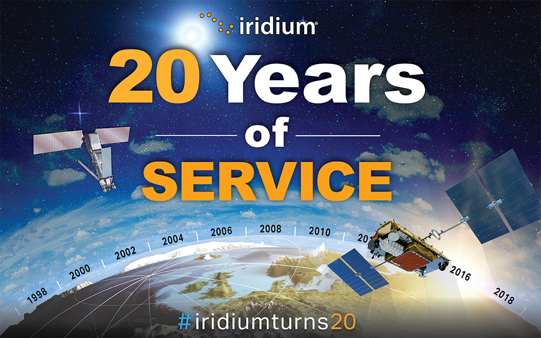 Iridium Satellite Service Turns 20