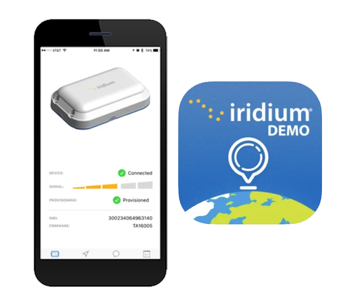 Iridium Edge demo kit companion app