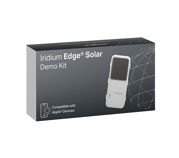 Iridium Edge Solar Demo Kit in box
