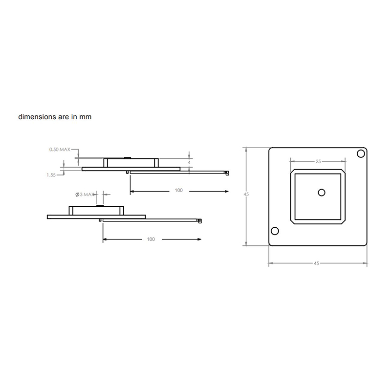 Diagram of Maxtena D254-1621 Antenna