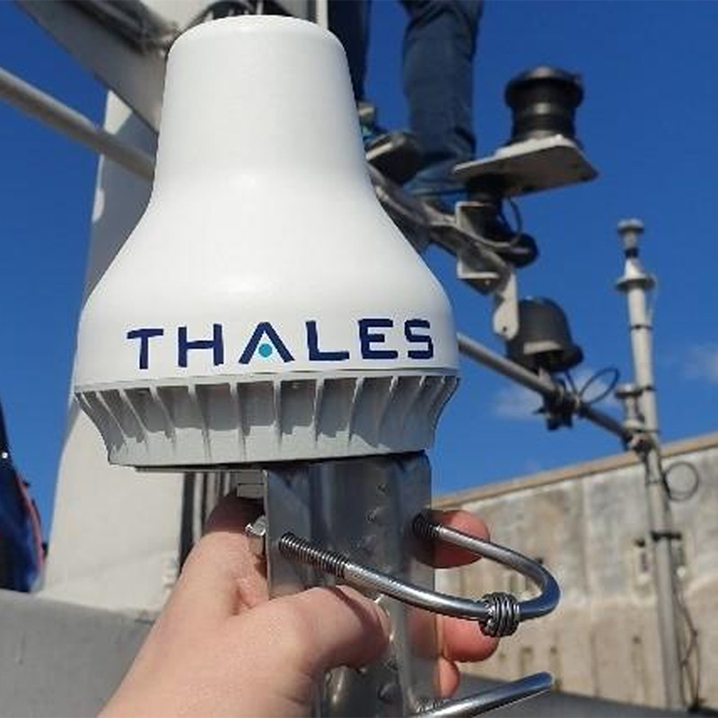 VesseLINK 200 by Thales installed on vessel at port