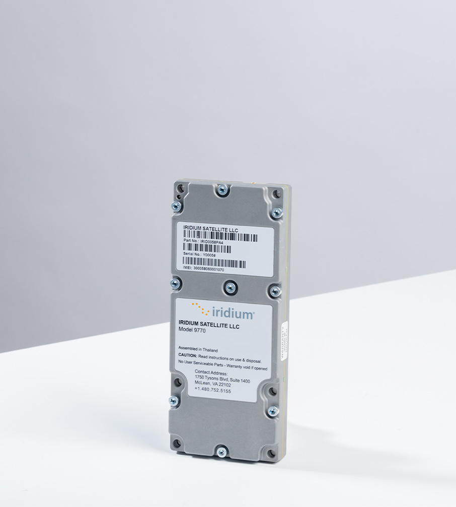 Iridium Certus 9770 module studio photograph